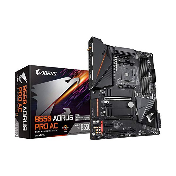 Moderkort Gaming Gigabyte B550 Aorus Pro GAB55APRW-00-G ATX DDR4 AM4 WiFi