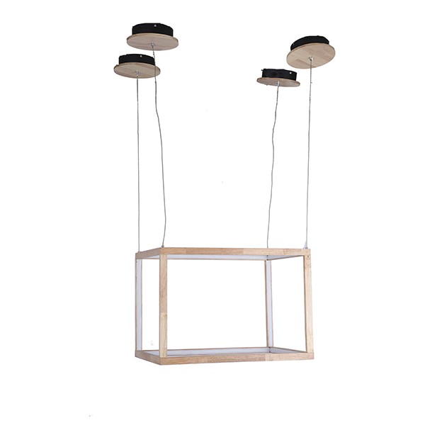 Taklampa Rectangle Trä