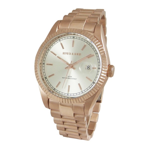 Unisexklocka Devota & Lomba DL013M-03WHITE (40 mm)