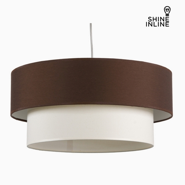 Taklampa Brun Vit Bomull och polyester (20 cm) by Shine Inline