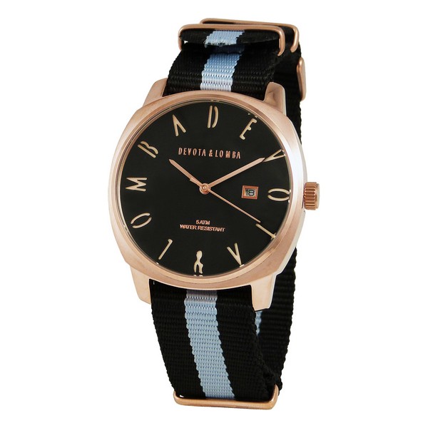 Herrklocka Devota & Lomba DL008MSPBK-GR-03BLACK (42 mm)