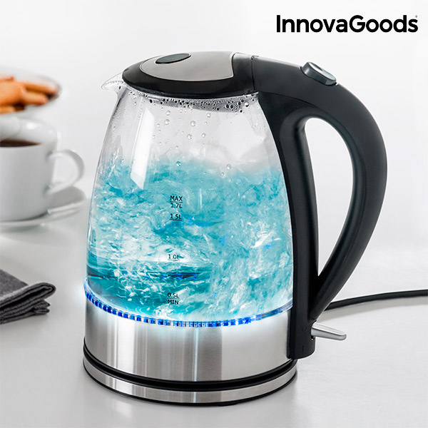 InnovaGoods Vattenkokare 2200W med LED-ljus