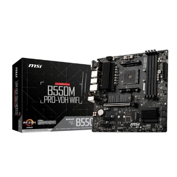 Moderkort Gaming MSI B550M PRO-VDH mATX DDR4 AM4 WiFi