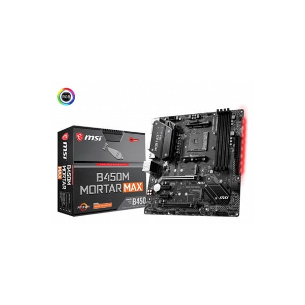 Moderkort MSI B450M MORTAR MAX mATX AM4